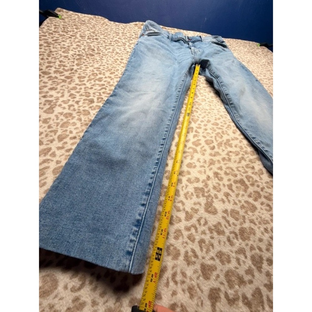 Vintage Tommy Hilfiger Men's Light Wash Straight/Slim Jeans - Size 36x30 - Picture 5 of 8